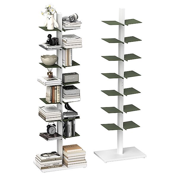 Fanttik Bücherregal Bücherschränke aus Metall, Vertikales günstig online kaufen