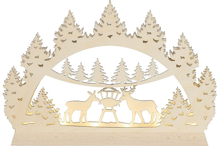 SAICO Original LED Lichterbogen Mini-Lichterbogen, Waldmotiv, mit LED-Strip günstig online kaufen