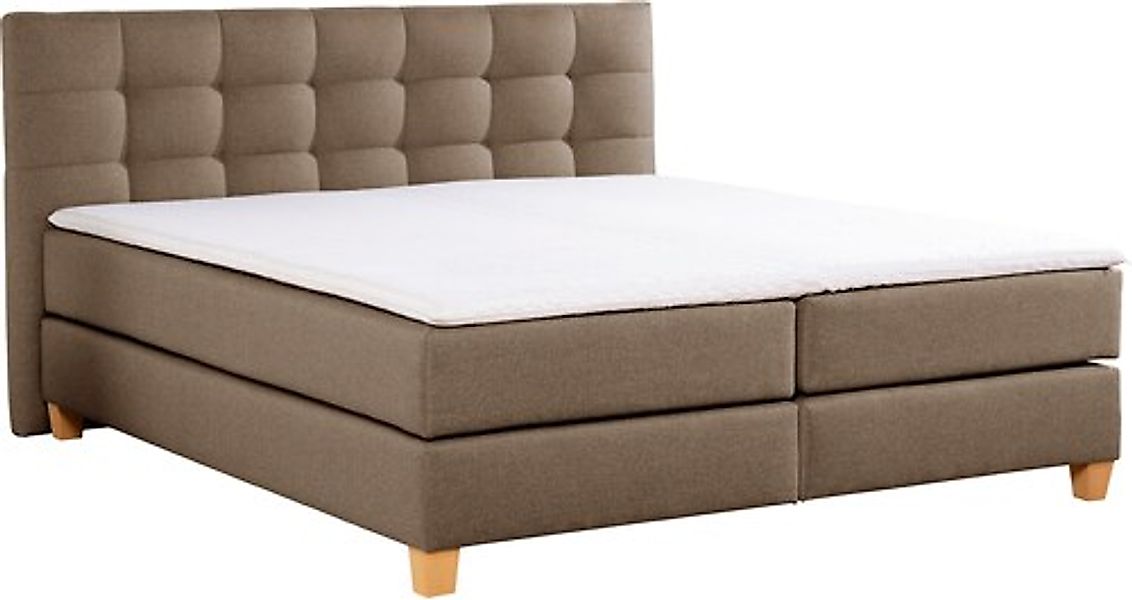 Home affaire Boxspringbett »Moulay«, inkl. Topper, in Überlänge 220 cm, 3 H günstig online kaufen