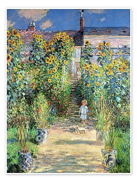 Posterlounge Poster Claude Monet, Garten in günstig online kaufen