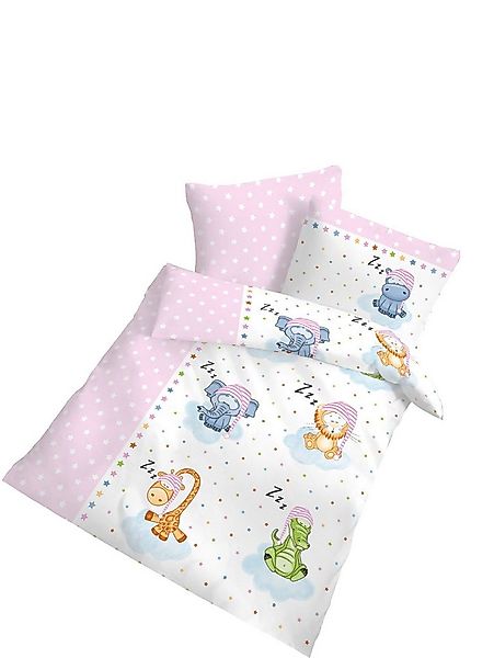 DOBNIG Babybettwäsche Biber Kinderbettwäsche 2tlg. 100x135 cm schlafende Ti günstig online kaufen