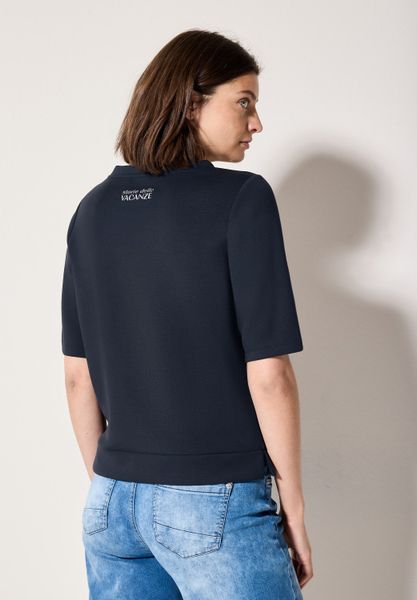 Cecil T-Shirt mit Seitlichen Einschlitzen am Saum günstig online kaufen