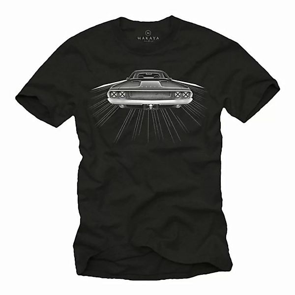 MAKAYA T-Shirt Männer US American Muscle Car Hot Rod Aufdruck Kurzarmshirt günstig online kaufen