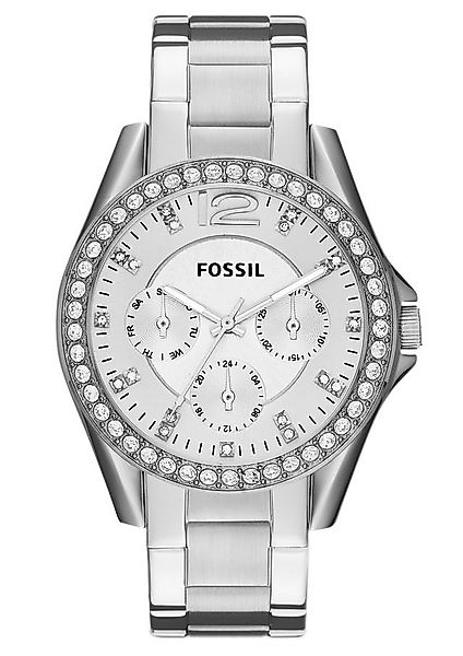 Fossil Multifunktionsuhr RILEY ES3202, Quarzuhr, Armbanduhr, Damenuhr, Datu günstig online kaufen