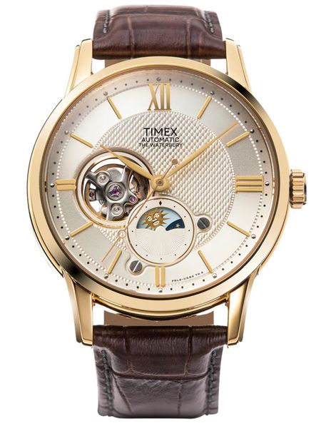 S&T Design Automatikuhr Herrenuhr Lederarmband Edelstahl günstig online kaufen