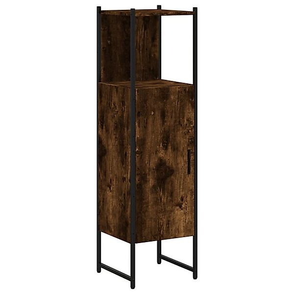 vidaXL Badezimmerspiegelschrank Badschrank Räuchereiche 33x33x120,5 cm Holz günstig online kaufen