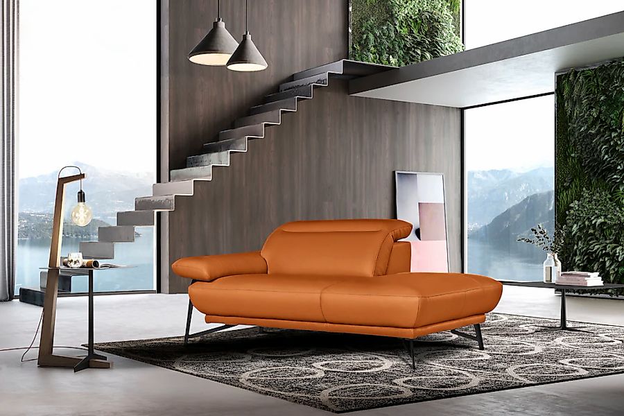 Egoitaliano Ottomane "Anais, Designsofa mit hohem Sitzkomfort, Designfuß", günstig online kaufen