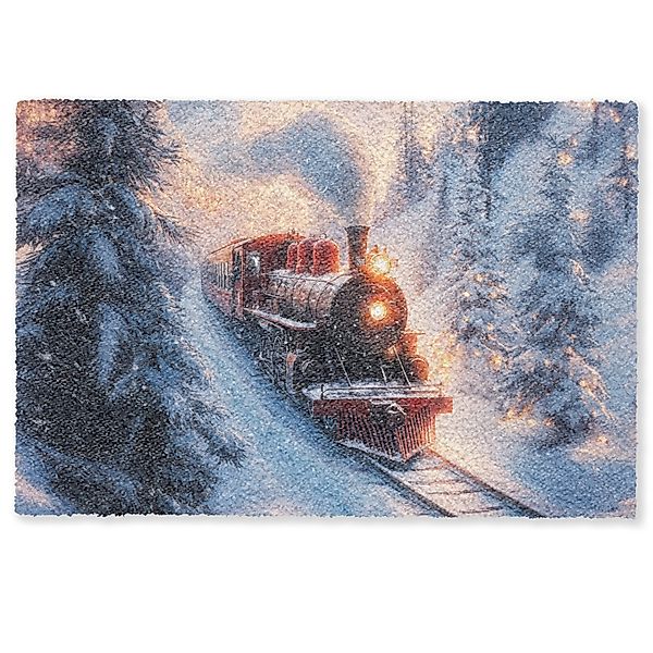 MuchoWow Fußmatte Weihnachtszug - Schnee - günstig online kaufen