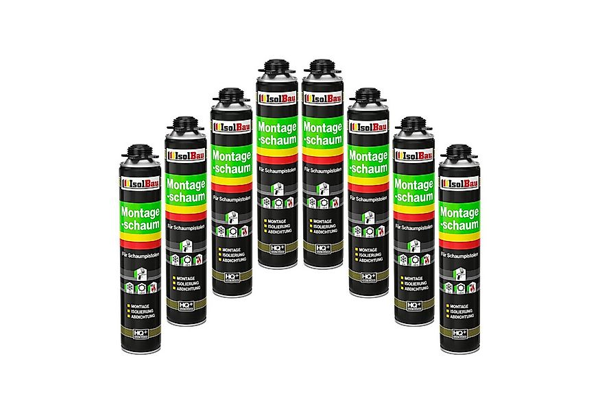 None Fenster Pistolenschaum 8 x 750 ml PU-Schaum 1K Montageschaum Zargensch günstig online kaufen