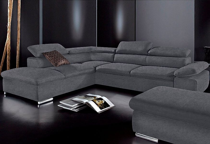 sit&more Ecksofa "Alcudia L-Form" mit Armteilverstellung, optional Kopfteil günstig online kaufen
