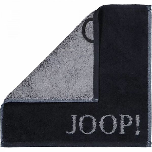 JOOP! Classic - Doubleface 1600 - Farbe: Schwarz - 90 - Seiflappen 30x30 cm günstig online kaufen