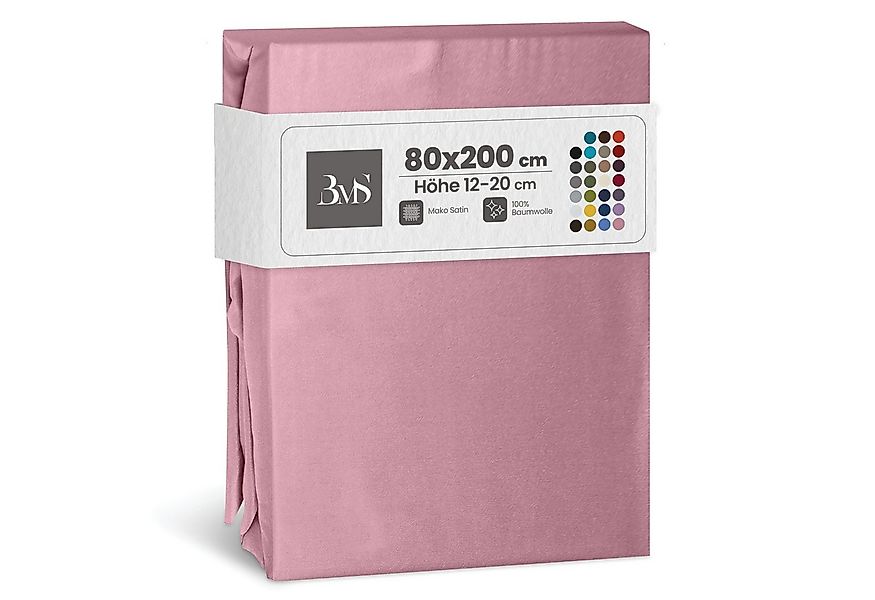 BETTWAESCHE-MIT-STIL Spannbettlaken Mako Satin Spannbettlaken, Matratzenhöh günstig online kaufen
