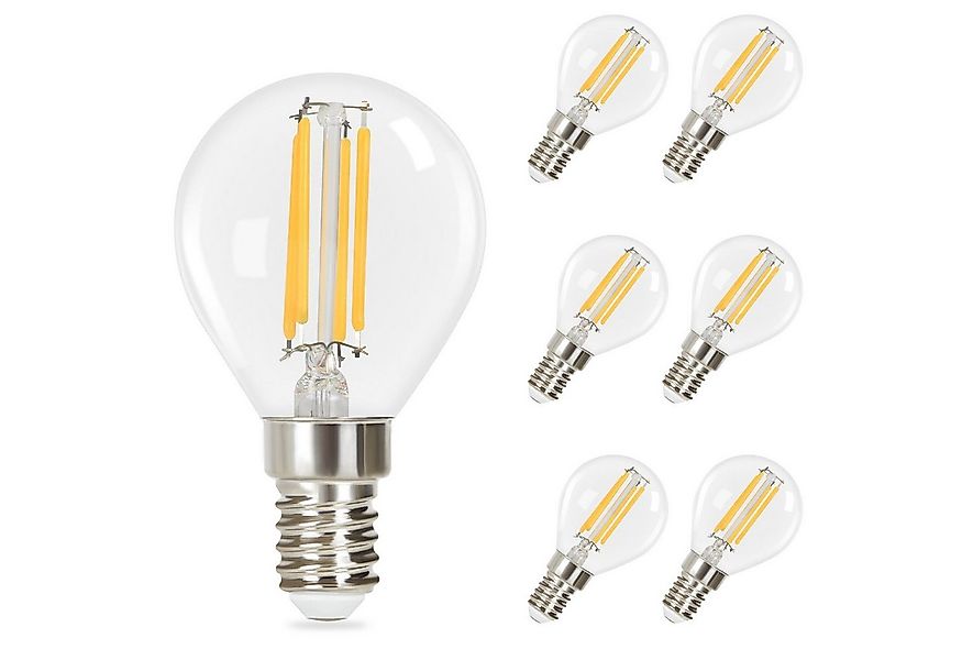 ZMH LED-Leuchtmittel Edison LED Vintage Glühbirne - G45 2700K E14//E27, 6 S günstig online kaufen