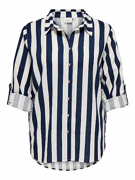 ONLY CARMAKOMA Longbluse "CARGOA 3/4 STRAP LINEN BL SHIRT CC PNT" mit Leine günstig online kaufen