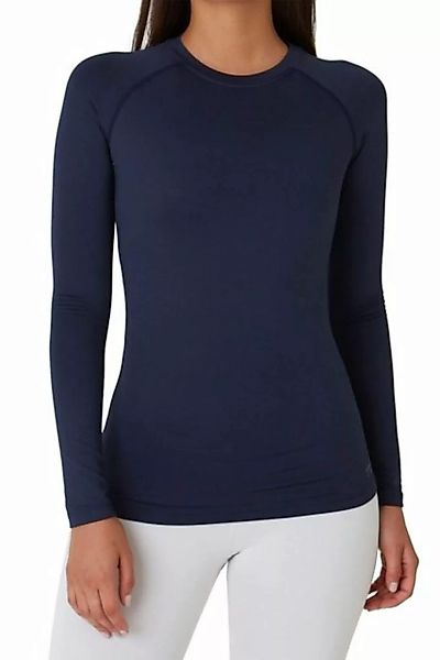 TCA Langarmshirt Damen Thermo-Laufshirt - Dunkelblau (1-tlg) günstig online kaufen
