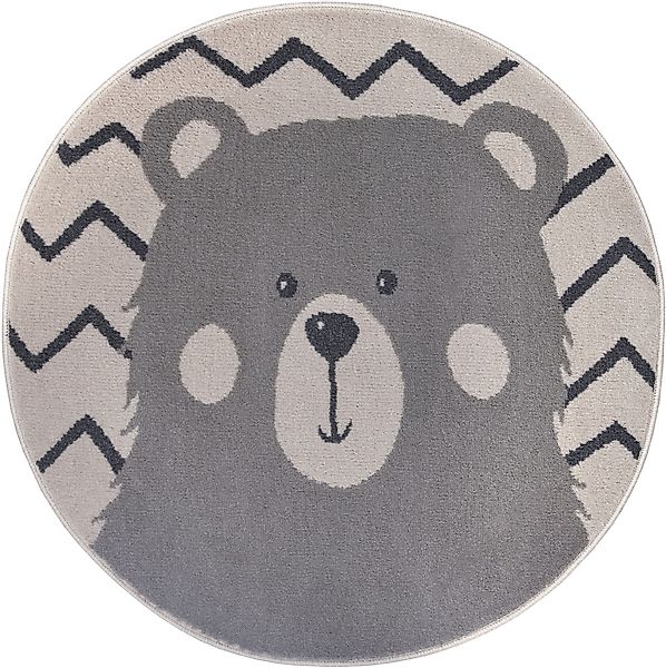 HANSE Home Kinderteppich "Adventures Bear" rund 8 mm Höhe Spielteppich, fes günstig online kaufen