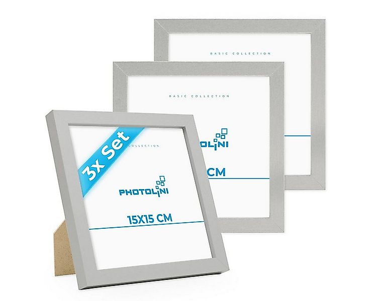 PHOTOLINI Bilderrahmen 3er Set, stabiles MDF-Holz, mit Acrylglas, extra Zub günstig online kaufen