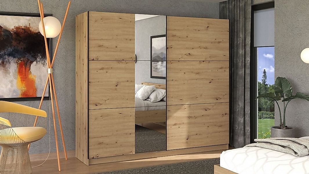 INOSIGN Schwebetürenschrank Sierra Kleiderschrank mit Spiegel Wäscheschrank günstig online kaufen