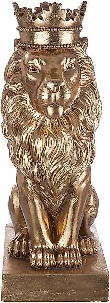 Casablanca by Gilde Dekofigur »Skulptur Löwe, gold«, goldfarben günstig online kaufen