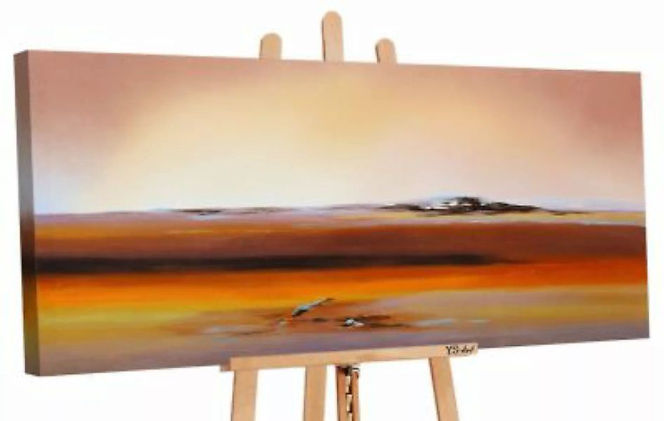 YS-Art™ "Gemälde Acryl ""Morgendämmerung"" handgemalt auf Leinwand 115x50 c günstig online kaufen