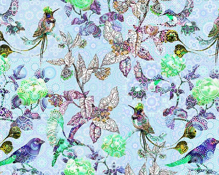 Fototapete "exotic mosaic2" 4,00x2,70 m / Glattvlies Perlmutt günstig online kaufen