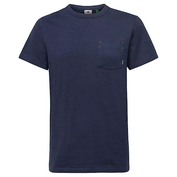 G-star Contrast Mercerized Pocket Kurzarm T-shirt 2XS Sartho Blue günstig online kaufen