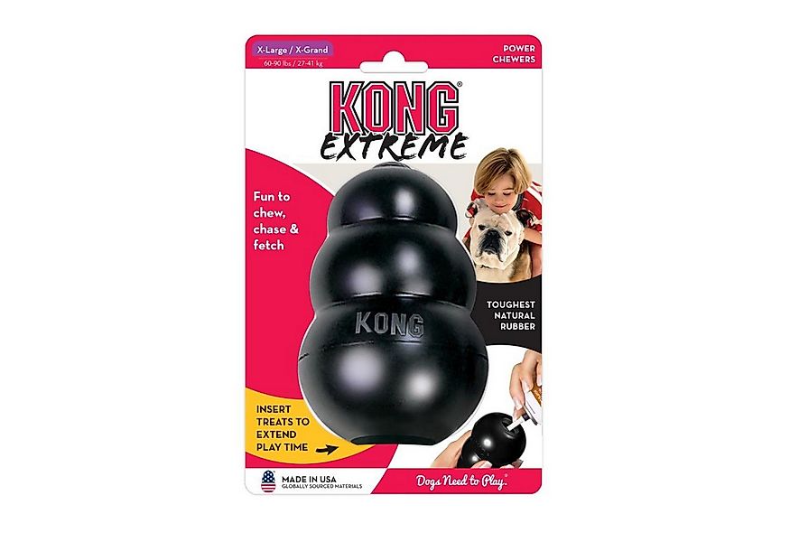 KONG Kauspielzeug KONG Classic XL, schwarz, Kauspielzeug aus Naturkautschuk günstig online kaufen