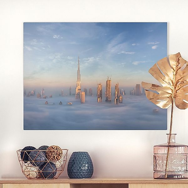 Leinwandbild - Querformat Dubai über den Wolken günstig online kaufen