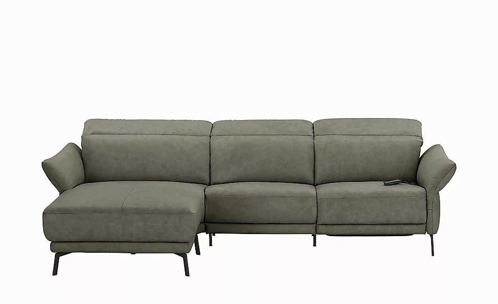 Wohnwert Ecksofa Leder Bellana ¦ grün ¦ Maße (cm): B: 291 H: 101 T: 176.0 P günstig online kaufen