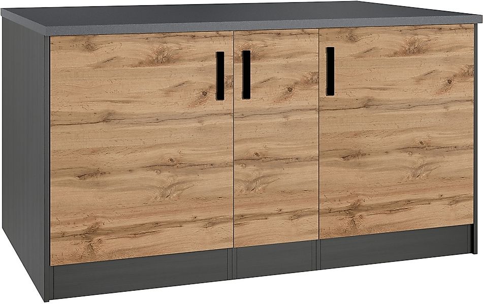 KOCHSTATION Kücheninsel »KS-Toronto«, Breite 153 cm, MDF-Fronten, Flaschenr günstig online kaufen