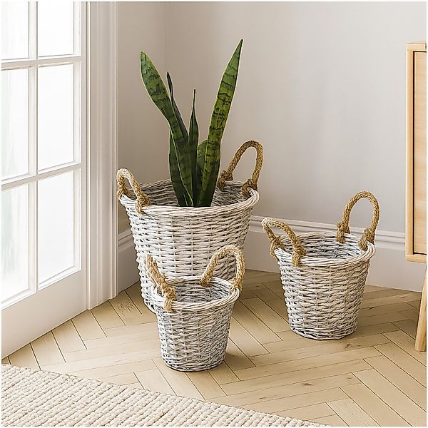 HTI-Living Blumentopf 3er Set Pflanzkörbe aus günstig online kaufen