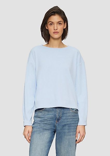 s.Oliver Sweatshirt Sweatshirt Sweatshirt mit Faltendetail am Ärmel günstig online kaufen