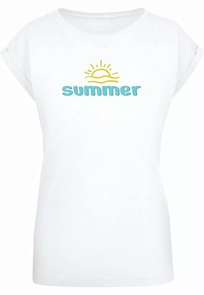 Merchcode T-Shirt Merchcode Damen Ladies Summer - Sun T-Shirt (1-tlg) günstig online kaufen