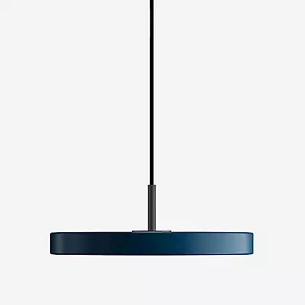 Umage Asteria Mini Pendelleuchte LED, blau - Cover schwarz - Ra 83 günstig online kaufen