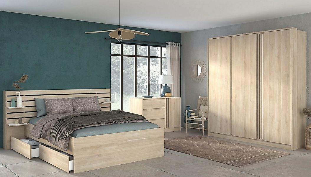 Parisot Schlafzimmer-Set, (4-tlg), viel Stauraum, schöne Optik, Einsätze an günstig online kaufen