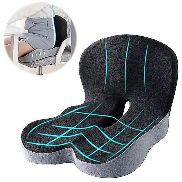 ZEUOPQ Stuhlkissen Bürostuhl Sitzkissen, Memory Foam günstig online kaufen
