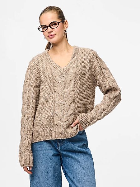 pieces Strickpullover "PCNINA LS V-NECK KNIT NOOS BC" günstig online kaufen