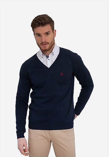 SIR RAYMOND TAILOR Strickpullover Svend mit angesagtem V-Kragen günstig online kaufen