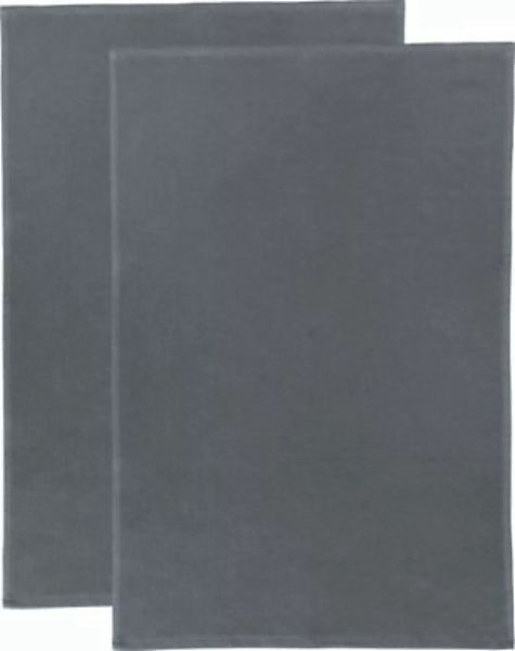 Erwin Müller Multifunktionstuch 2er-Pack Baumwolle grau Gr. 50 x 70 günstig online kaufen