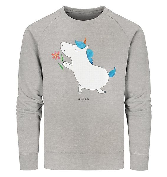 Mr. & Mrs. Panda Longpullover Einhorn Blume Größe M - Heather Grey - Gesche günstig online kaufen