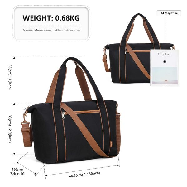 KONO Reisetasche mit Nasstasche, Untersitz-Kabinentasche, Wasserabweisend günstig online kaufen