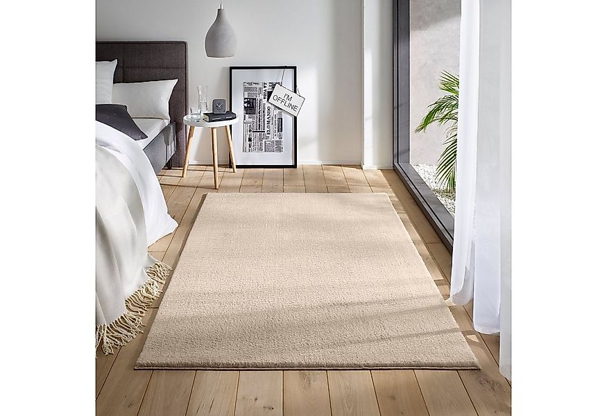 TaCa Home Teppich Waschbarer Kurzflor-Teppich, rechteckig, Höhe: 19 mm, Woh günstig online kaufen