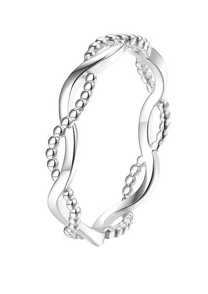 Hey Happiness Fingerring Doppelt Infinity, Damen Ring Silber 925 vergoldet, günstig online kaufen