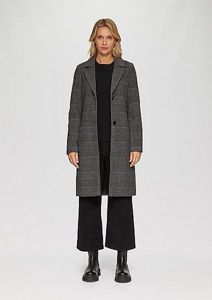 s.Oliver Funktionsmantel Outdoor-Mantel Karierter Mantel aus Wollmix günstig online kaufen