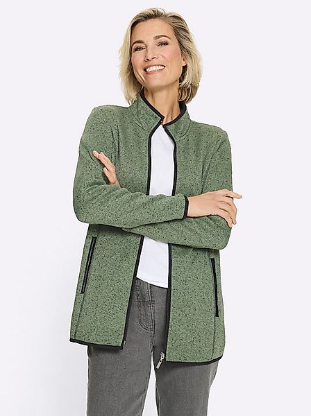 Sieh an! Allwetterjacke Strickfleece-Jacke Langarm günstig online kaufen