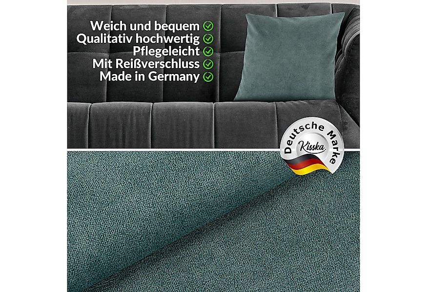 Kisska Dekokissen Kissenhülle MAGIC atmungsaktiv Velour Zierkissen Ambiente günstig online kaufen