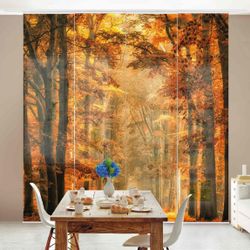 Bilderdepot24 Schiebegardine modern Flächenvorhang blickdicht Märchenwald günstig online kaufen