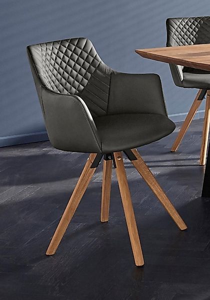 Home affaire Armlehnstuhl LISABON (Set, 2 St), mit Drehfunktion, Bezug aus günstig online kaufen