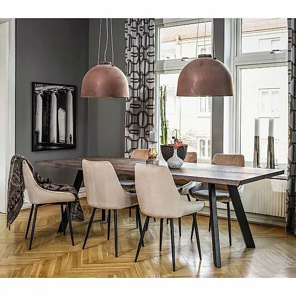 Esszimmer Gruppe Stühle Beige sechs Sitzplätzen (siebenteilig) günstig online kaufen