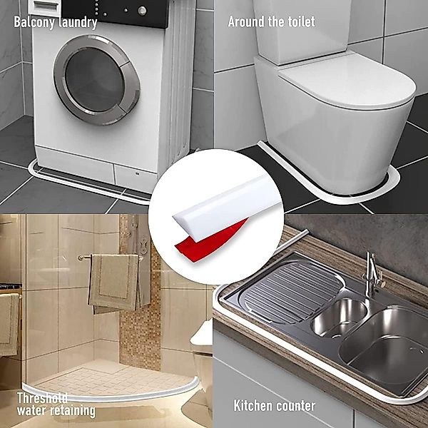 Auledio Abschlussleiste Selbstklebend Schwallschutzleiste Dusche Begehbare günstig online kaufen
